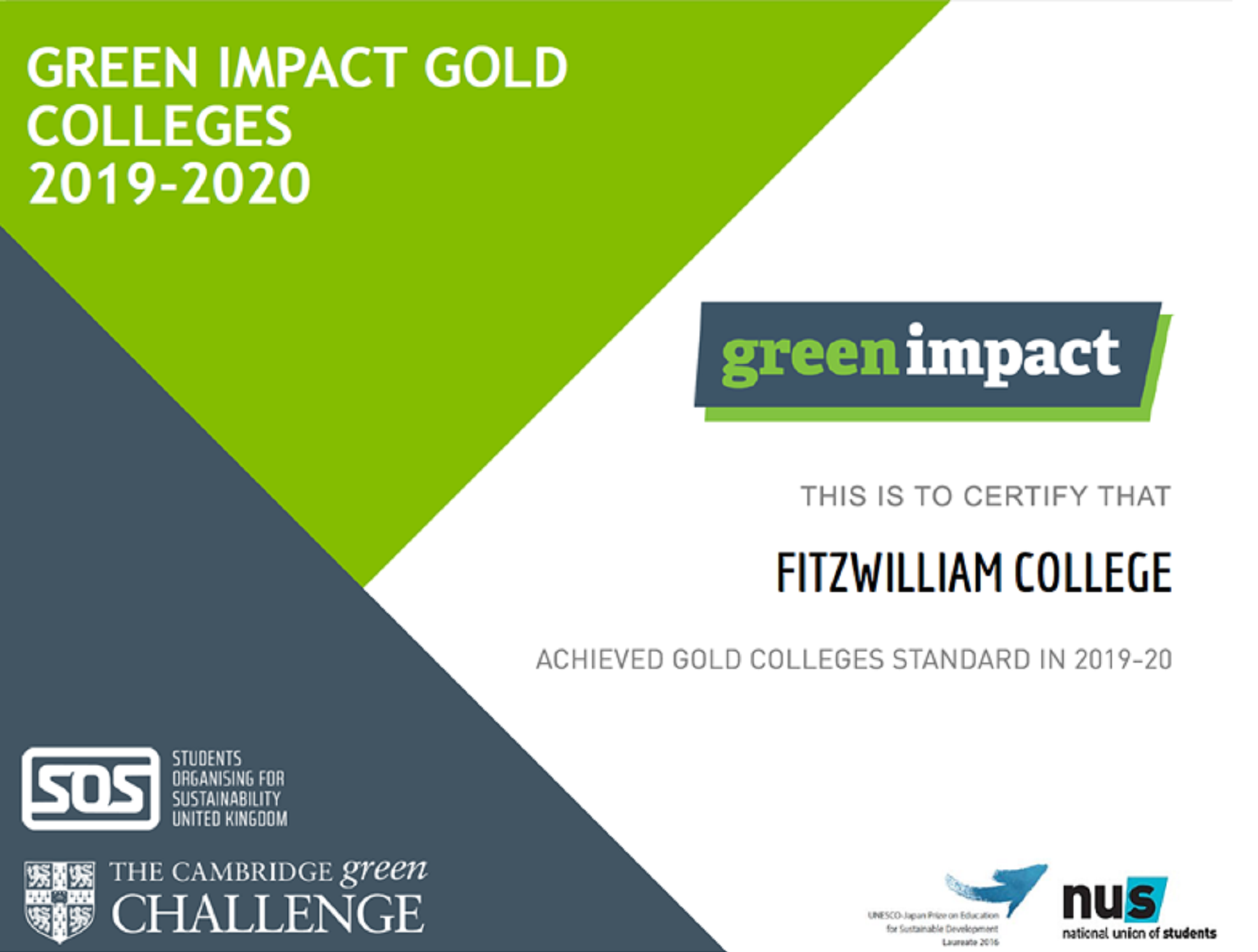 Green Impact Award